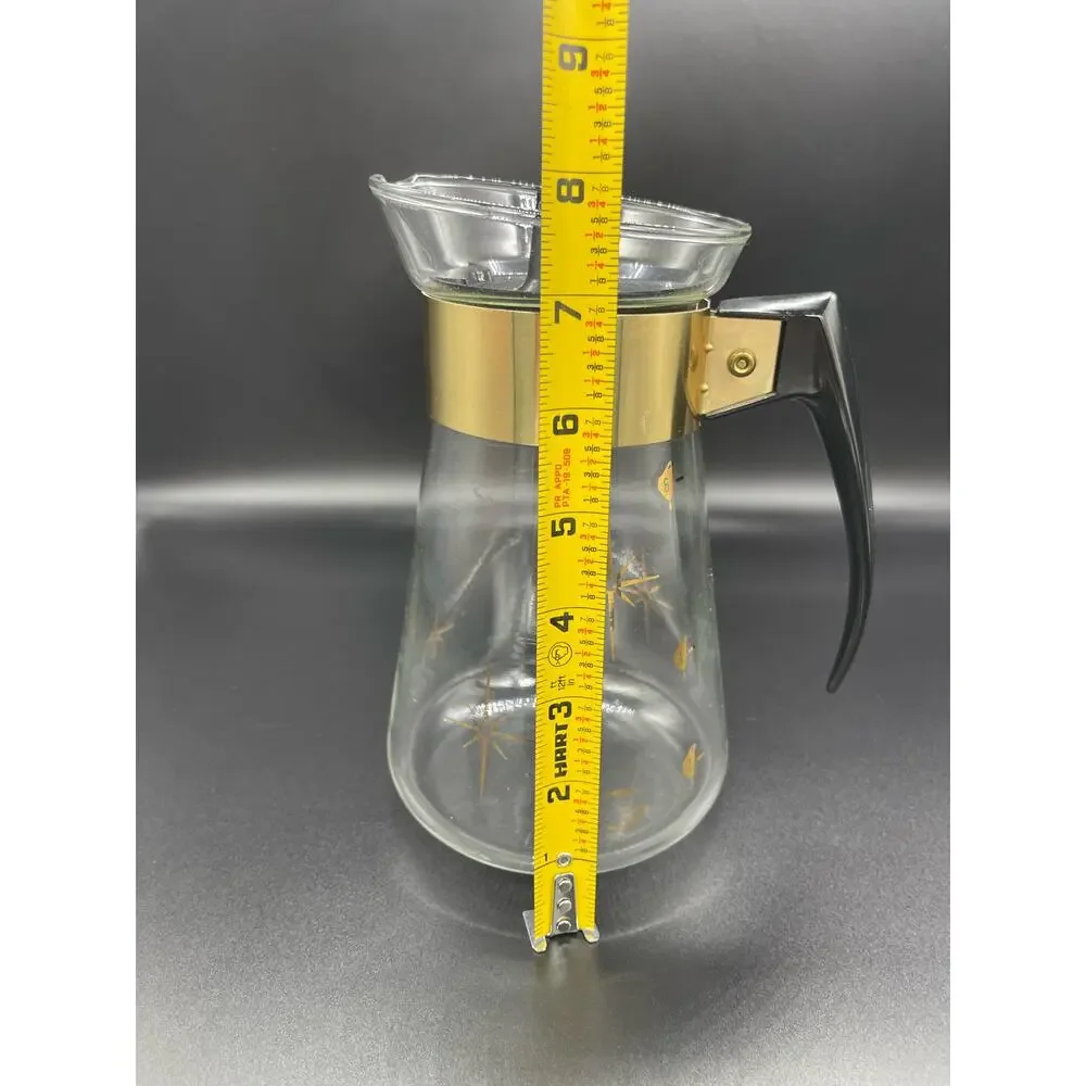 Vintage MCM Corning Carafe Starburst Atomic